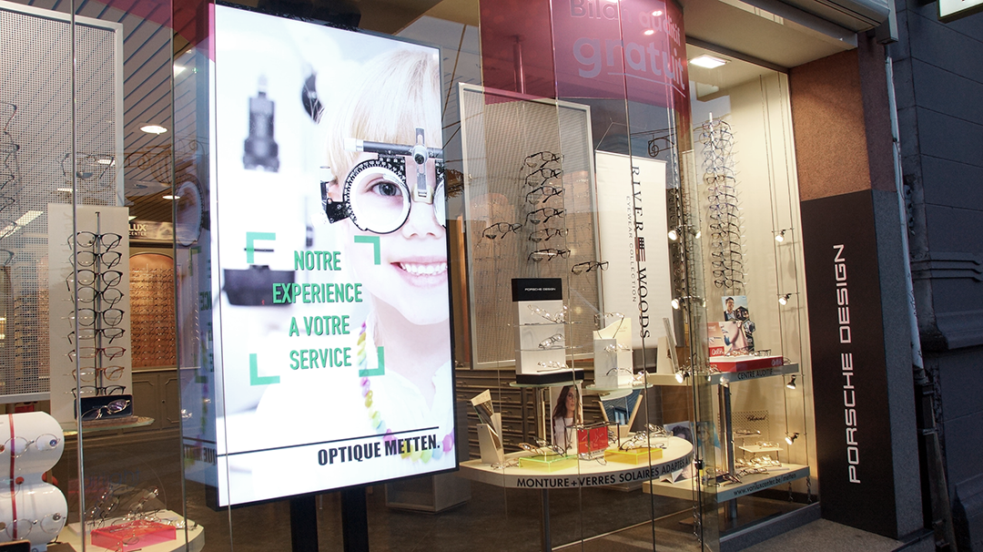 Écran Vitrine Commerce Magasin Affichage Dynamique